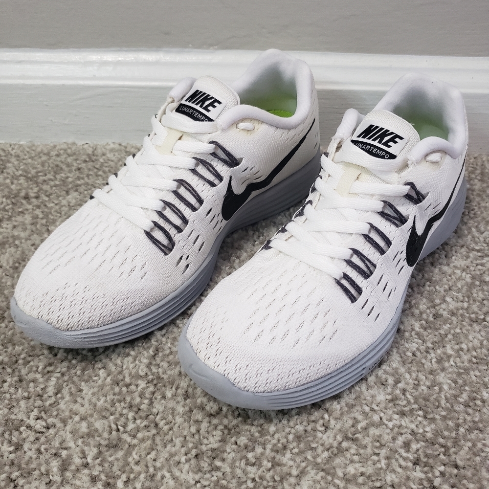 NIKE Lunartempo Running Shoes - White - Womens 7.5